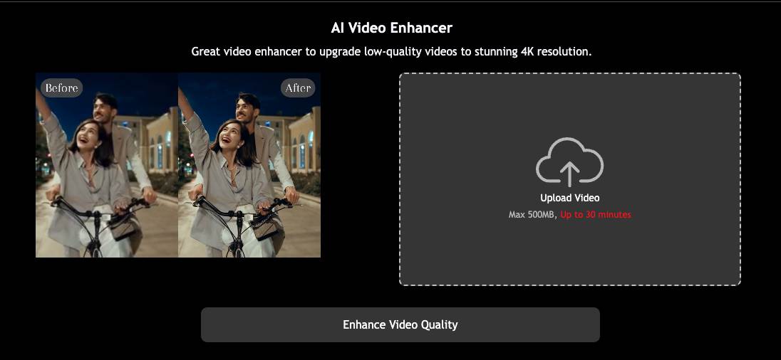 How to use AI Video Enhancer